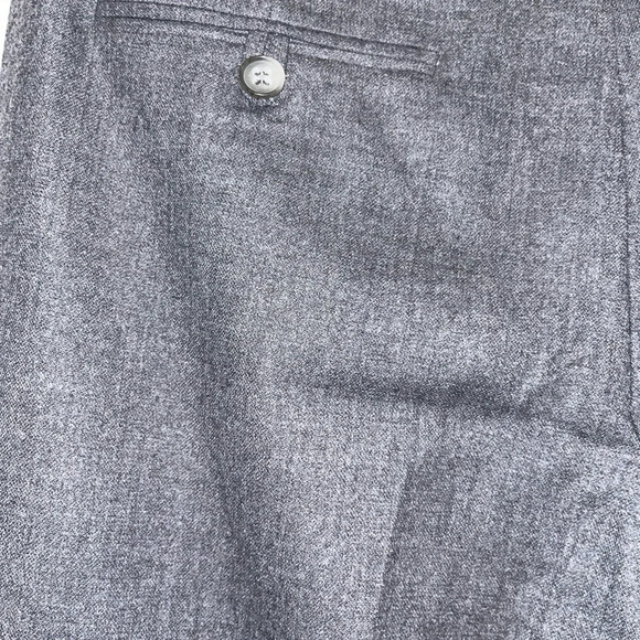Theory Calvin C Size 8 Wool Blend Wide Leg Dress Pant Gray NWT - Picture 7 of 10
